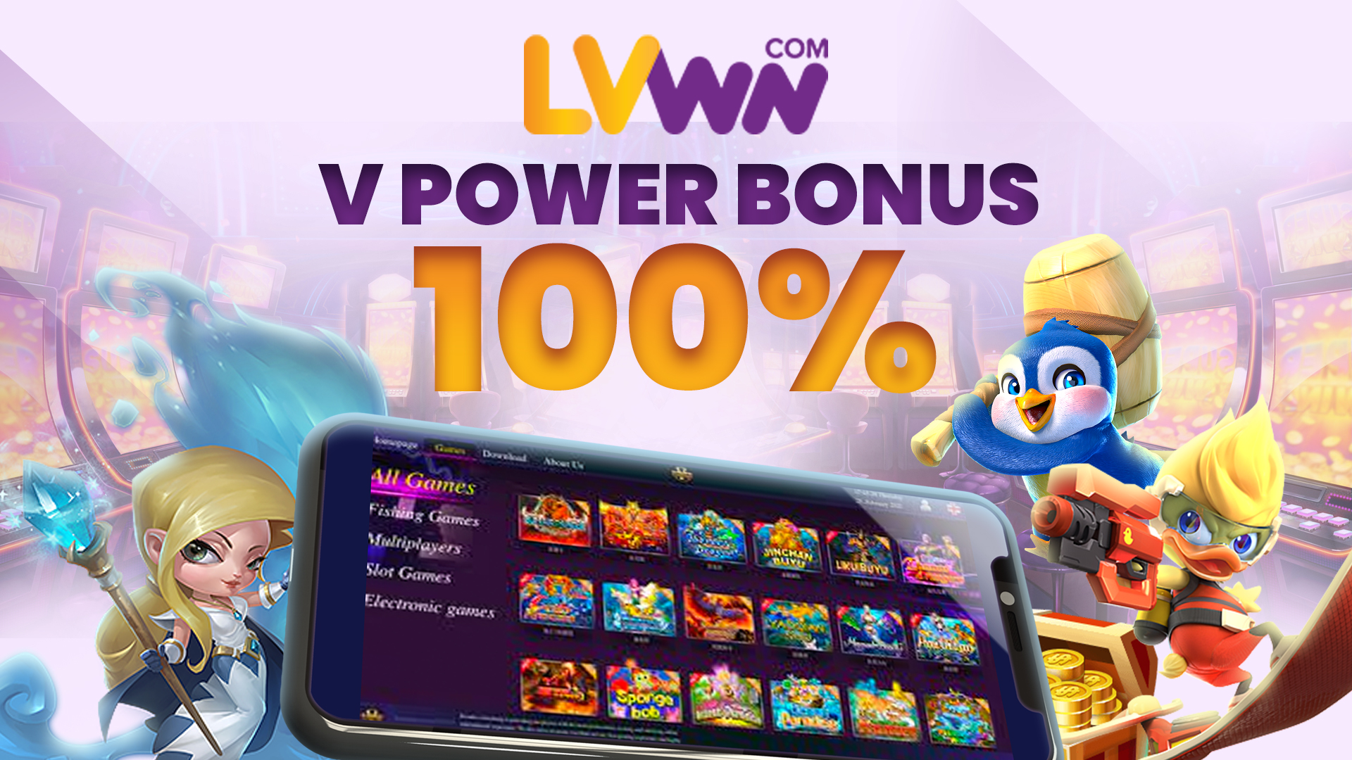 vpower 100% bonus
